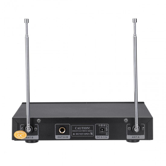 UHF 220-270MHz Wireless Microphone System Receiver Dual Mic Handheld Cordless KTV Stage UHF 220-270MHz Wireless Microphone System Receiver Dual Mic Handheld Cordless KTV Stage