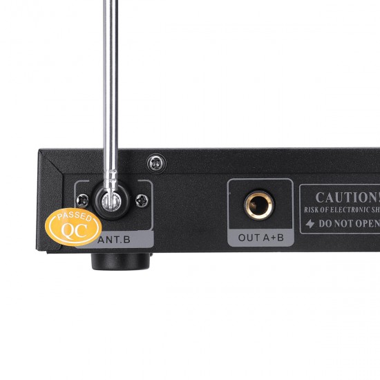 UHF 220-270MHz Wireless Microphone System Receiver Dual Mic Handheld Cordless KTV Stage UHF 220-270MHz Wireless Microphone System Receiver Dual Mic Handheld Cordless KTV Stage