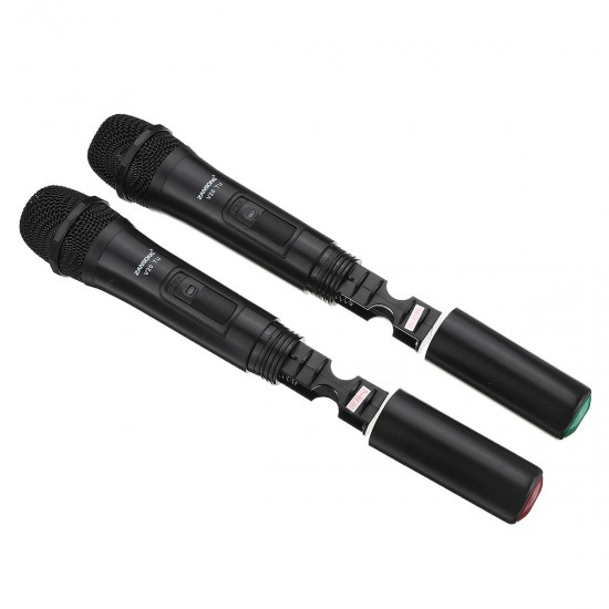 UHF USB 3.5mm 6.35mm Wireless Microphone Megaphone Mic with Receiver for Karaoke Speech Loudspeaker
