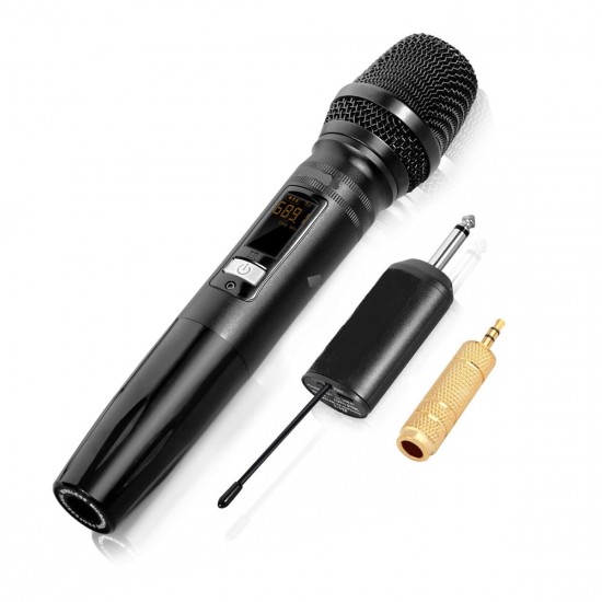 UW-01 UHF Wireless Microphone System Handheld LED Karaoke KTV Mic with Receiver UW-01 UHF Wireless Microphone System Handheld LED Karaoke KTV Mic with Receiver