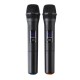 V3002 VHF Wireless Microphone System 2PCS Handheld LCD Mic with 2 CH Receiver V3002 VHF Wireless Microphone System 2PCS Handheld LCD Mic with 2 CH Receiver