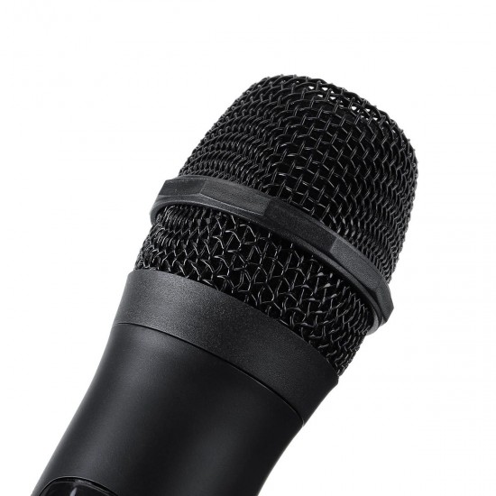 V3002 VHF Wireless Microphone System 2PCS Handheld LCD Mic with 2 CH Receiver V3002 VHF Wireless Microphone System 2PCS Handheld LCD Mic with 2 CH Receiver