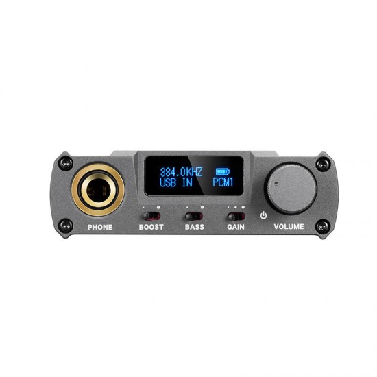 XD05 Plus bluetooth 1000mW XMOS XU208 AK4493EQ HIFI Lossless Rechargeable DAC Headphone Amplifier Black
