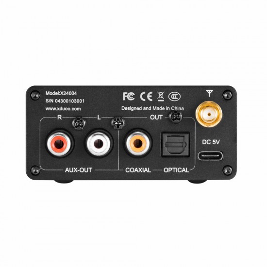 XQ-50 Pro Qualcomms CSR8675 bluetooth 5.0 HIFI DAC Audio Receiver Converter Support PC Android iOS