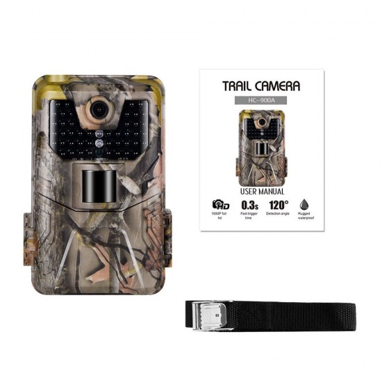 HC-900A 20MP 1080P HD Waterproof IR Night Version Hunting Trail Camera Wildlife Surveillance Wild Tracking Camera