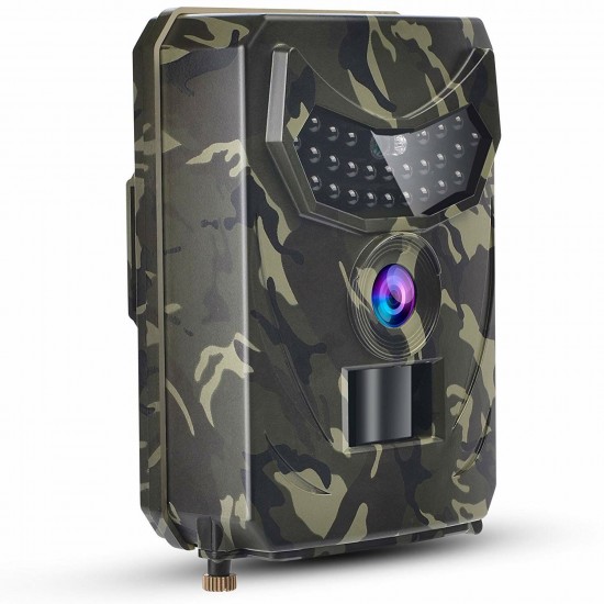 PR100B 12MP 1080P 120° Night Vision Hunting Camera IP56 Waterproof Wildlife Trail Camera for Home Security and Wildlife Monitoring