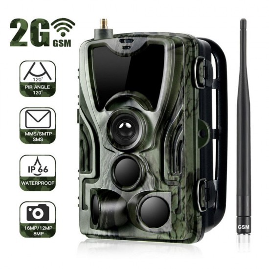 HC-801M 2G 1080P HD 16MP IP65 Waterproof Hunting Wildlife Trail Track Camera Support GPRS GSM MMS SMTP SMS HC-801M 2G 1080P HD 16MP IP65 Waterproof Hunting Wildlife Trail Track Camera Support GPRS GSM MMS SMTP SMS