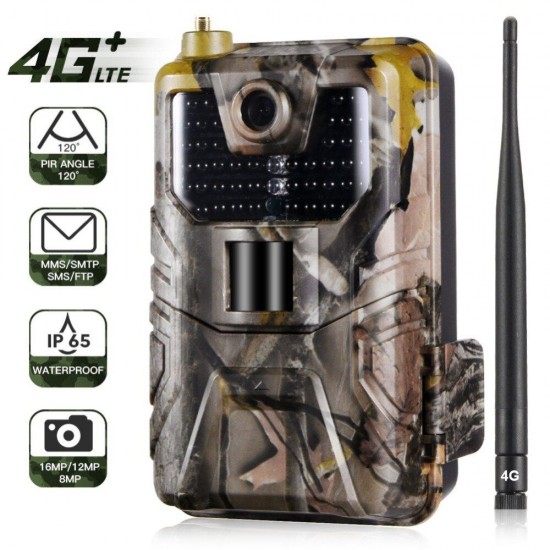 HC-900LTE 4G MMS SMS Email 16MP HD 1080P 0.3s Trigger 120° Range IR Night Version Wildlife Trail Hunting Camera Trap Camera