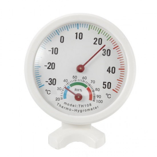 -35-55°C Mini Indoor Analog Temperature Humidity Meter Thermometer Hygrometer