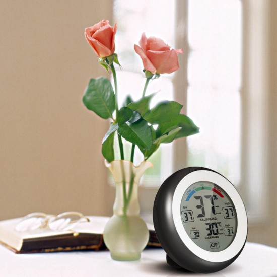 2pcs Multifunctional Digital Thermometer Hygrometer Temperature Humidity Meter 2pcs Multifunctional Digital Thermometer Hygrometer Temperature Humidity Meter