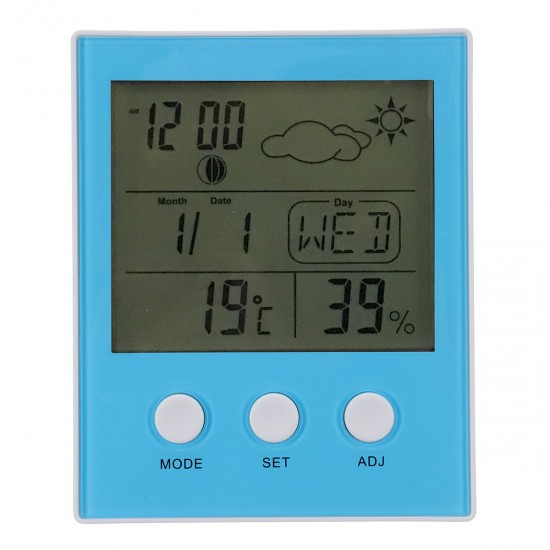 CH-904 Digital Thermometer Hygrometer Temperature Humidity Tester LED Backlight Time Date Calendar Alarm Clock Display Indoor CH-904 Digital Thermometer Hygrometer Temperature Humidity Tester LED Backlight Time Date Calendar Alarm Clock Display Indoor