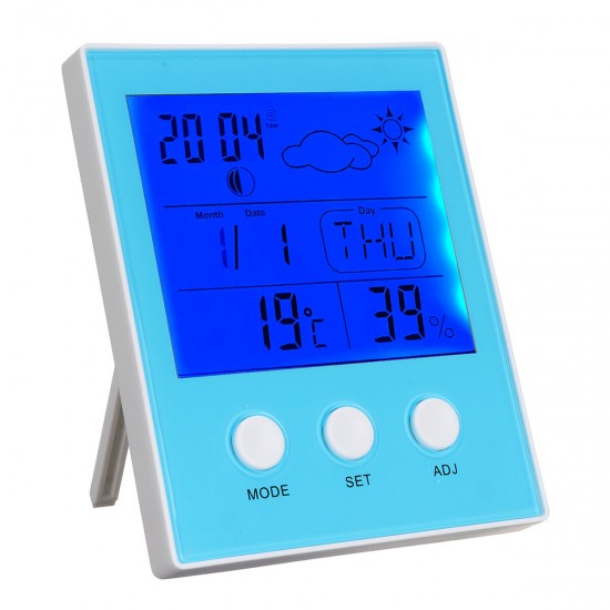 CH-904 Digital Thermometer Hygrometer Temperature Humidity Tester LED Backlight Time Date Calendar Alarm Clock Display Indoor CH-904 Digital Thermometer Hygrometer Temperature Humidity Tester LED Backlight Time Date Calendar Alarm Clock Display Indoor