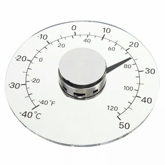 Clear Fahrenheit Celsius Degree Circular Outdoor Thermometer Hygrometer Temperature Humidity Meter