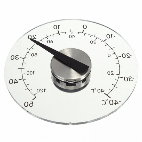 Clear Fahrenheit Celsius Degree Circular Outdoor Thermometer Hygrometer Temperature Humidity Meter