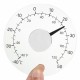 Clear Fahrenheit Celsius Degree Circular Outdoor Thermometer Hygrometer Temperature Humidity Meter