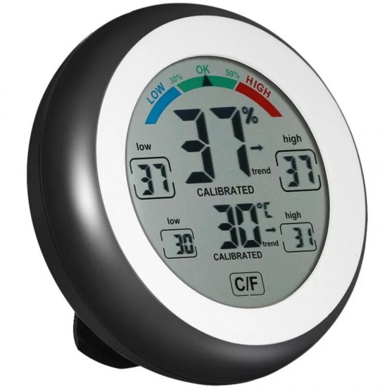Multifunctional Digital Thermometer Hygrometer Temperature Humidity Meter Touch Screen Multicolor Multifunctional Digital Thermometer Hygrometer Temperature Humidity Meter Touch Screen Multicolor
