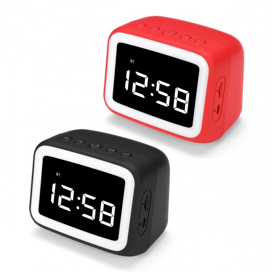 Digital Alarm Clock FM Radio Wireless bluetooth 5.0 LED Mirror With Speaker Digital Alarm Clock FM Radio Wireless bluetooth 5.0 LED Mirror With Speaker