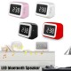 Digital Alarm Clock FM Radio Wireless bluetooth 5.0 LED Mirror With Speaker Digital Alarm Clock FM Radio Wireless bluetooth 5.0 LED Mirror With Speaker