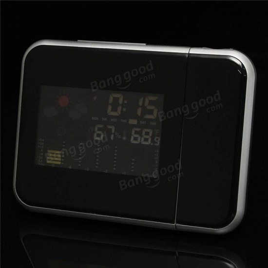 Digital Color LED Screen Alarm Time Laser Wall Projector Projection Calendar Humidity Date Max/Min Temperature Digital Color LED Screen Alarm Time Laser Wall Projector Projection Calendar Humidity Date Max/Min Temperature