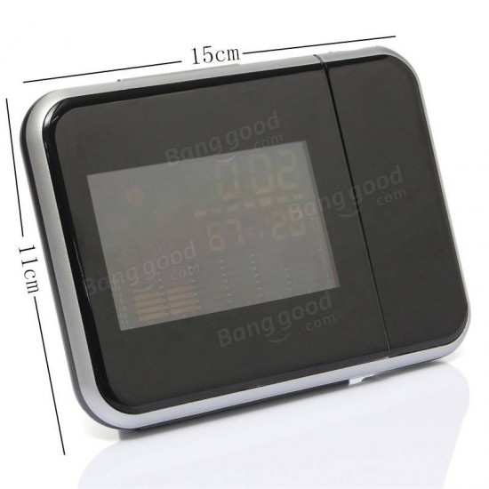 Digital Color LED Screen Alarm Time Laser Wall Projector Projection Calendar Humidity Date Max/Min Temperature Digital Color LED Screen Alarm Time Laser Wall Projector Projection Calendar Humidity Date Max/Min Temperature