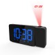 Digital LED Alarm Clock Time Projection Snooze FM Radio Adjustable Brightness