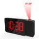 Digital LED Alarm Clock Time Projection Snooze FM Radio Adjustable Brightness