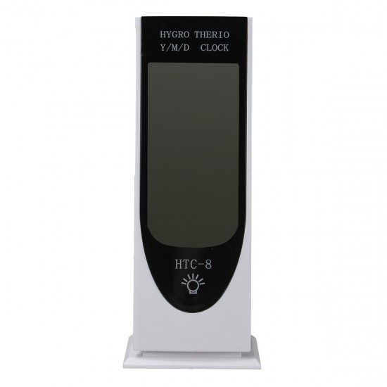 Digital Large LCD Alarm Clock Thermometer Calendar Hygrometer with Night Light