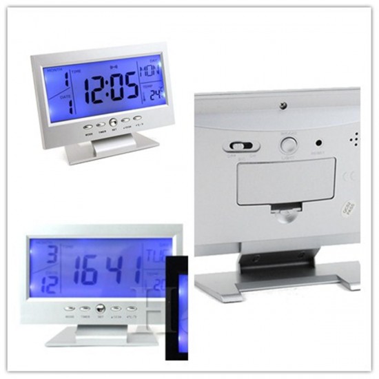 Digital Table Clock Snooze Calendar Temperature Alarm LCD Backlight Digital Table Clock Snooze Calendar Temperature Alarm LCD Backlight
