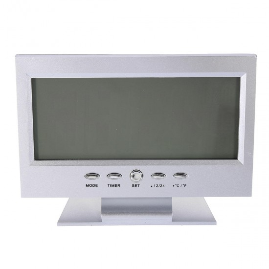 Digital Table Clock Snooze Calendar Temperature Alarm LCD Backlight