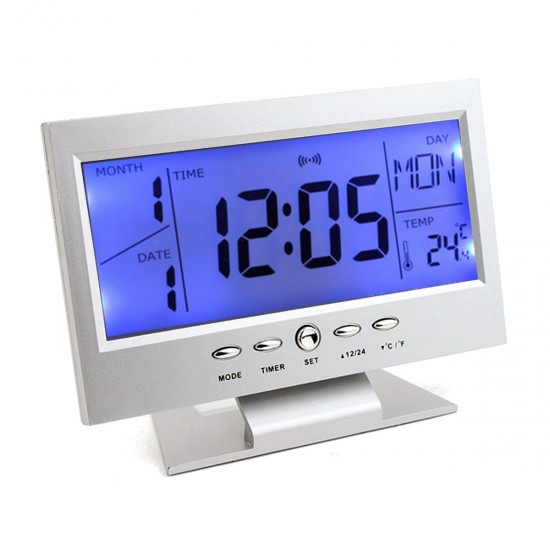 Digital Table Clock Snooze Calendar Temperature Alarm LCD Backlight Digital Table Clock Snooze Calendar Temperature Alarm LCD Backlight