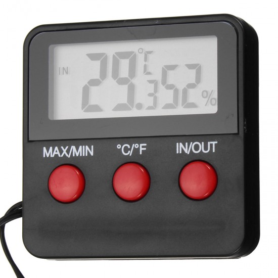 Digital Thermometer Hygrometer Humidity Meter Probe for Egg Incubator Pet