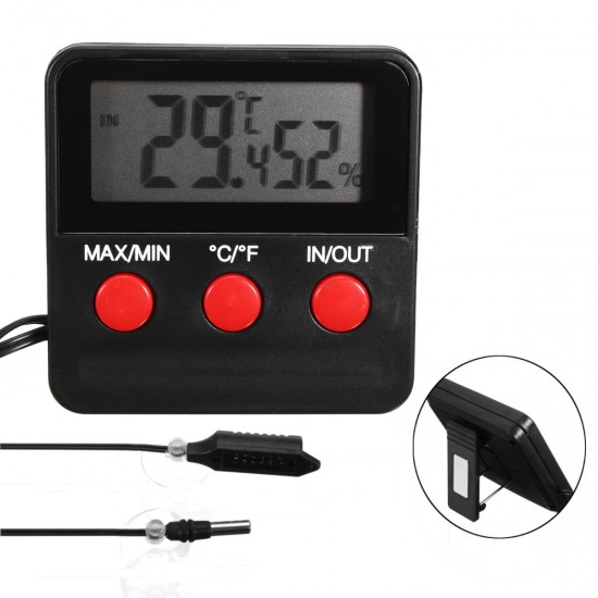 Digital Thermometer Hygrometer Humidity Meter Probe for Egg Incubator Pet