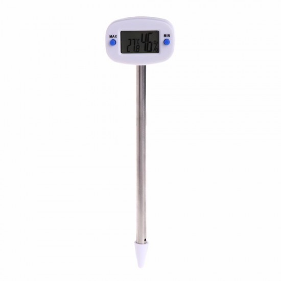 Digital Thermometer Soil Temperature Humidity Meter Tester Monitor for Garden Lawn Plant Pot Measuring Tools