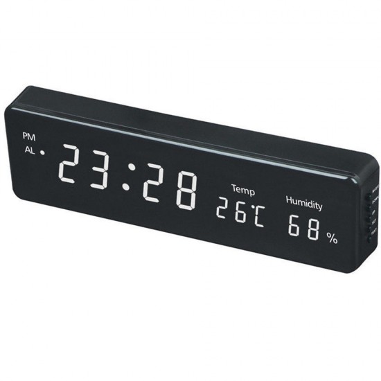 Electronic LED Digital Thermometer Hygrometer Temperature Humidity Display Wall Clock Electronic LED Digital Thermometer Hygrometer Temperature Humidity Display Wall Clock