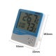 Electronic Temperature Humidity Meter Thermometer Hygrometer Weather Alarm Clock