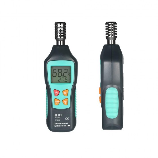 FY866 Digital Thermometer Hygrometer Mini Weather Station Wet Bulb Dew Point Temperature Meter LCD Display With Backlight Data Hold FY866 Digital Thermometer Hygrometer Mini Weather Station Wet Bulb Dew Point Temperature Meter LCD Display With Backlight Data Hold