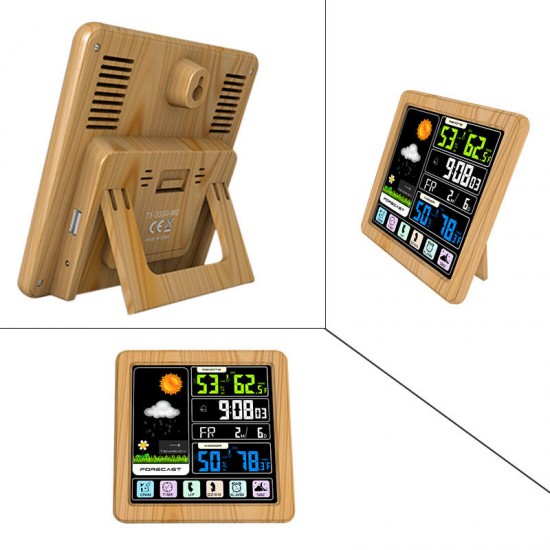 Full Touch Screen Wireless Weather Station Multi-function Color Screen Indoor and Outdoor Temperature Hygrometer Support Seven Languages Full Touch Screen Wireless Weather Station Multi-function Color Screen Indoor and Outdoor Temperature Hygrometer Support Seven Languages