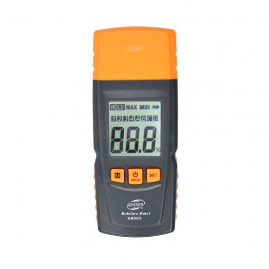 GM605 Digital LCD Display Wood Moisture Meter Humidity Tester Timber Damp Detector Portable Wood Moisture Meter GM605 Digital LCD Display Wood Moisture Meter Humidity Tester Timber Damp Detector Portable Wood Moisture Meter