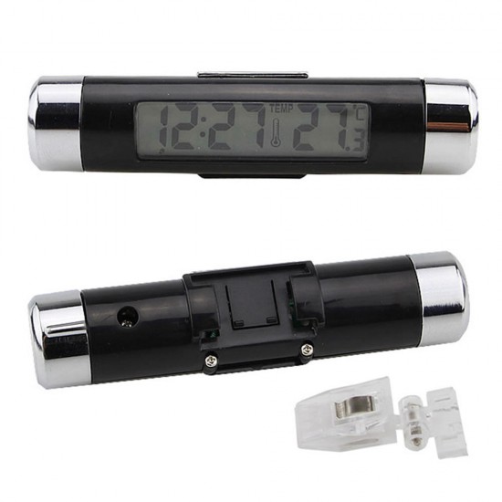 High 2 in 1 Digital LCD Display Screen Hygrometer Thermometer Car Time Clock Car Styling Blue Backlight Auto Accessories Air Vent Outlet High 2 in 1 Digital LCD Display Screen Hygrometer Thermometer Car Time Clock Car Styling Blue Backlight Auto Accessories Air Vent Outlet