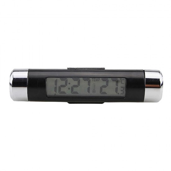 High 2 in 1 Digital LCD Display Screen Hygrometer Thermometer Car Time Clock Car Styling Blue Backlight Auto Accessories Air Vent Outlet High 2 in 1 Digital LCD Display Screen Hygrometer Thermometer Car Time Clock Car Styling Blue Backlight Auto Accessories Air Vent Outlet
