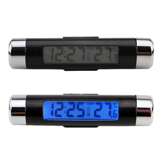 High 2 in 1 Digital LCD Display Screen Hygrometer Thermometer Car Time Clock Car Styling Blue Backlight Auto Accessories Air Vent Outlet High 2 in 1 Digital LCD Display Screen Hygrometer Thermometer Car Time Clock Car Styling Blue Backlight Auto Accessories Air Vent Outlet