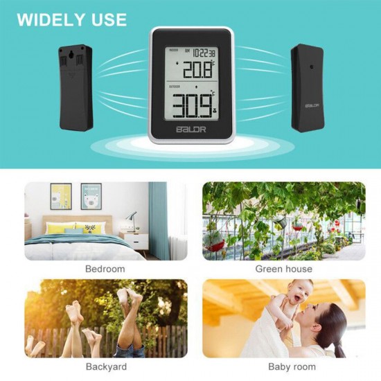 LCD Display Digital Wireless Indoor Outdoor Humidity Temperature Thermometer LCD Display Digital Wireless Indoor Outdoor Humidity Temperature Thermometer
