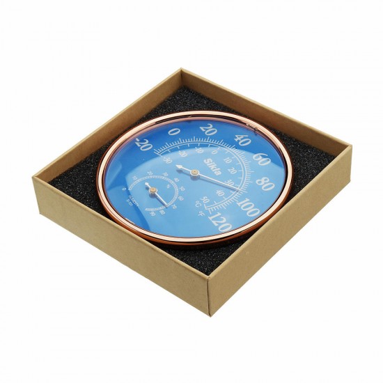 Large Round Fahrenheit Celsius Thermometer Hygrometer Temperature Humidity Monitor Meter Gauge