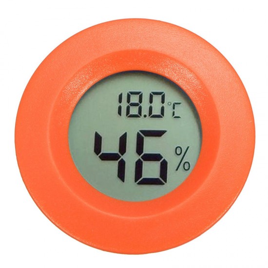 Mini Digital LCD Temperature Humidity Meter Thermometer Hygrometer Round