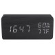 Modern Wooden Wood Digital Thermometer USB Charger LED Desk Alarm Wireless Clock Modern Wooden Wood Digital Thermometer USB Charger LED Desk Alarm Wireless Clock