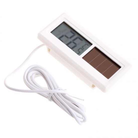 Potable Waterproof LCD Solar Digital Thermometer Sensor with 0.75M Cable Household Thermometers Potable Waterproof LCD Solar Digital Thermometer Sensor with 0.75M Cable Household Thermometers