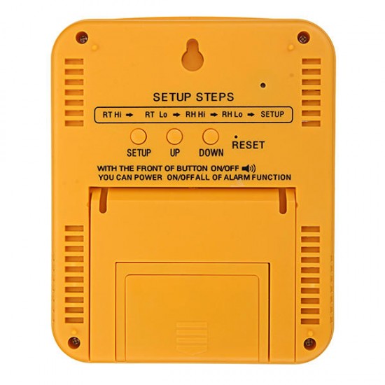 S-WS18 Hygrometer Thermometer Indoor Outdoor Humidity Monitor Digital LCD Temperature Clock Thermo Hygrometer Meter with Min/ Max Value Alarm S-WS18 Hygrometer Thermometer Indoor Outdoor Humidity Monitor Digital LCD Temperature Clock Thermo Hygrometer Meter with Min/ Max Value Alarm