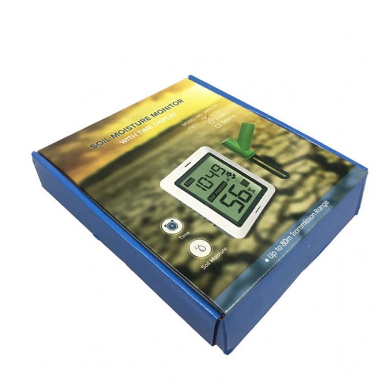 Soil Moisture Monitor Wireless Battery Powered, Wireless Soil Moisture with Display