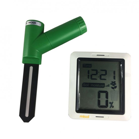 Soil Moisture Monitor Wireless Battery Powered, Wireless Soil Moisture with Display