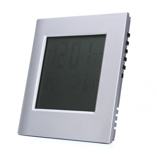 Solar Battery Wireless Weather Station Clock Temperature Sensor Meter Humidity Thermometer Solar Battery Wireless Weather Station Clock Temperature Sensor Meter Humidity Thermometer